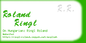 roland ringl business card